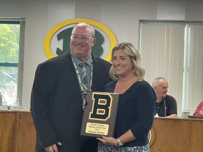 Brooke board presents honors